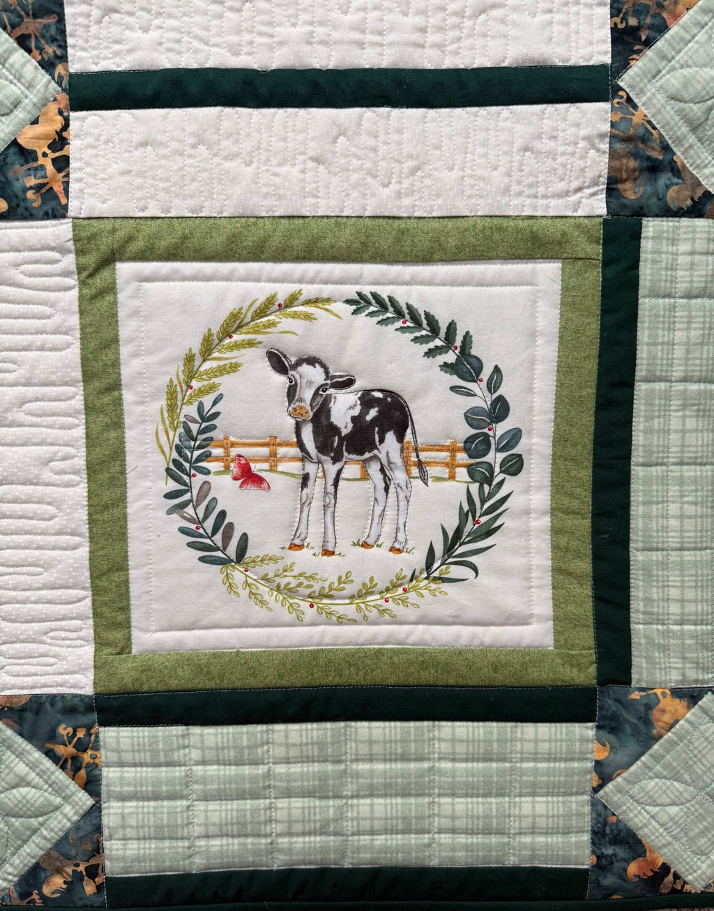 Handmade Farm Animal Baby Quilt
