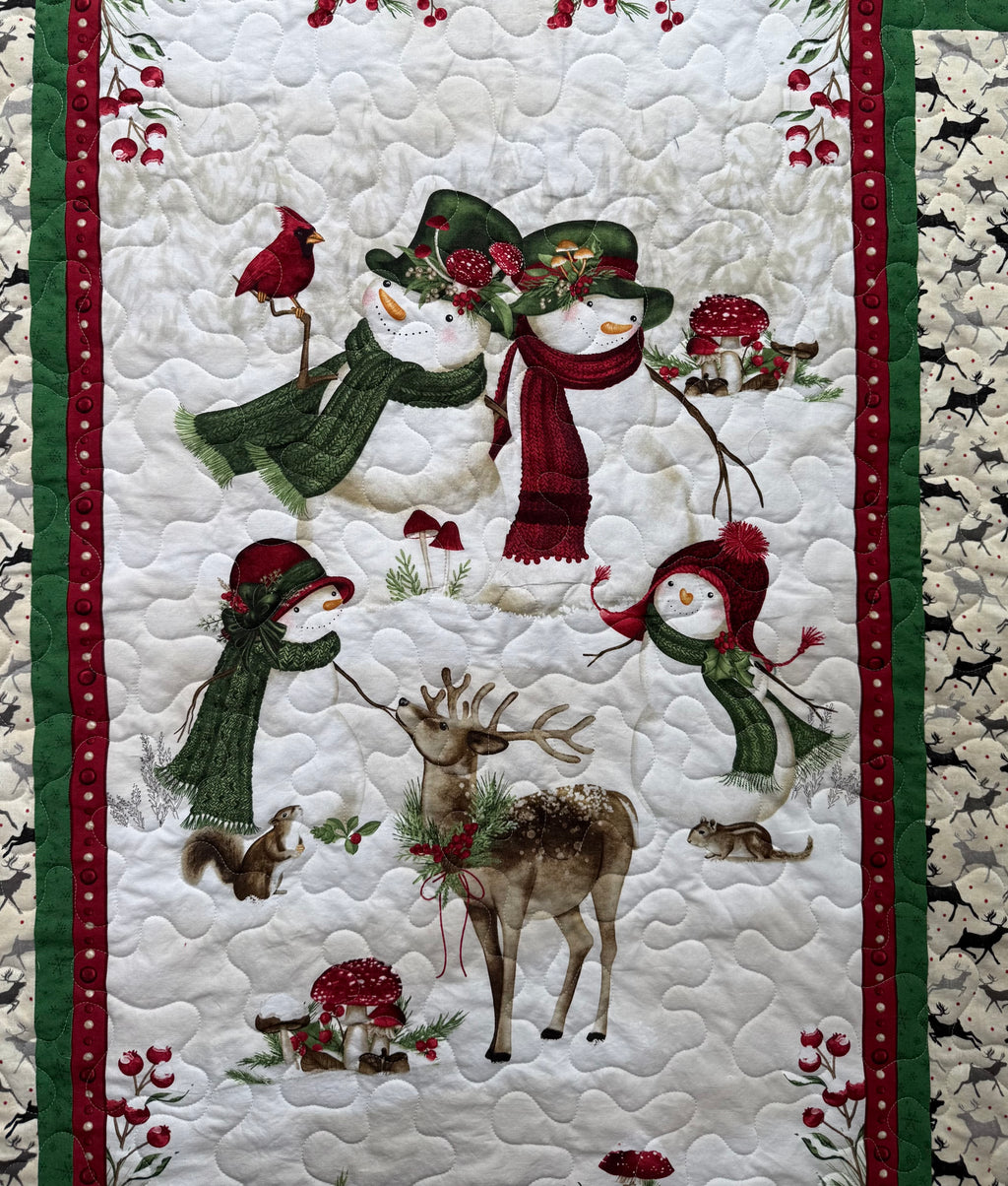 Winter Forest Quilt, 47” x 56”