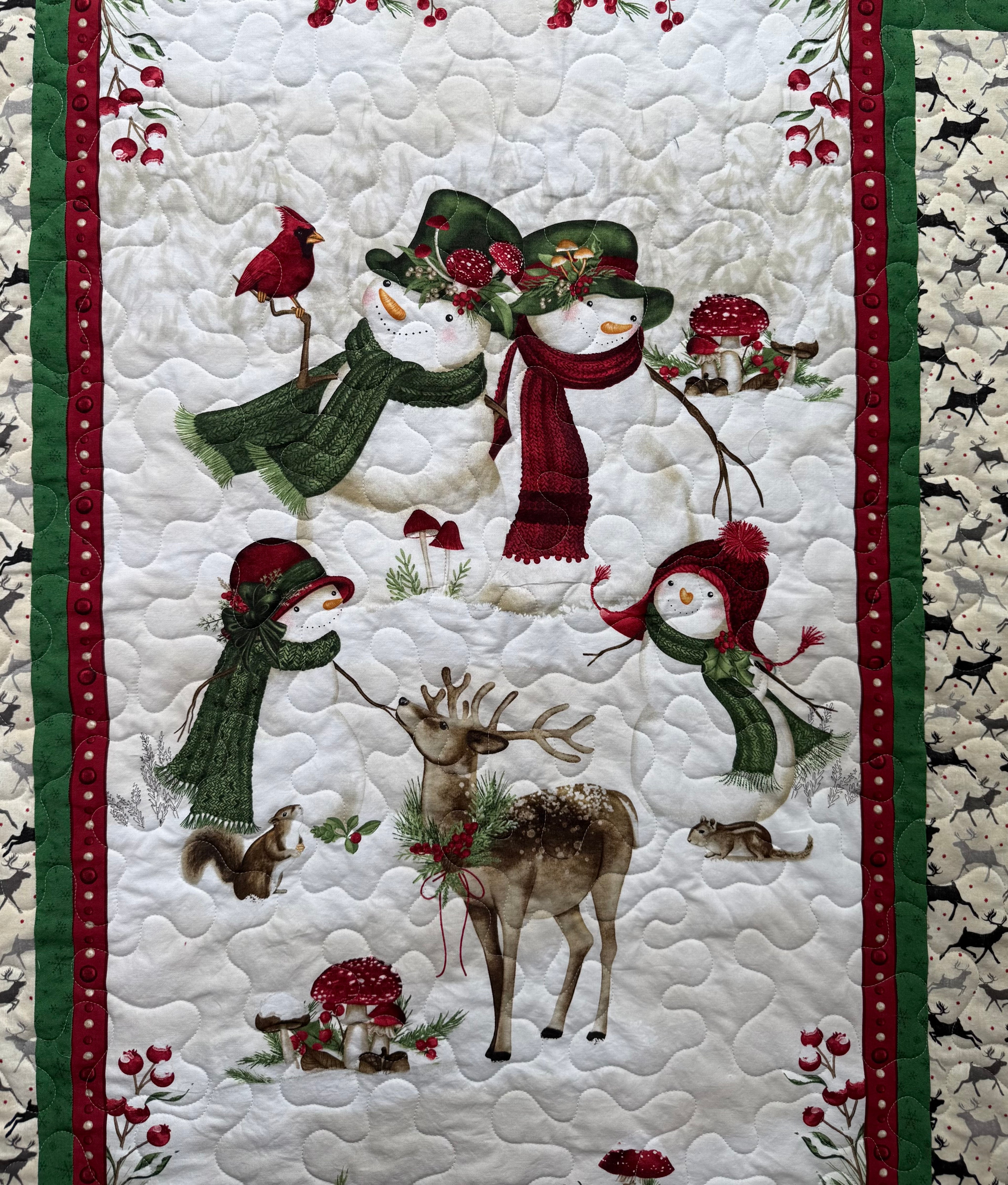 Winter Forest Quilt, 47” x 56”