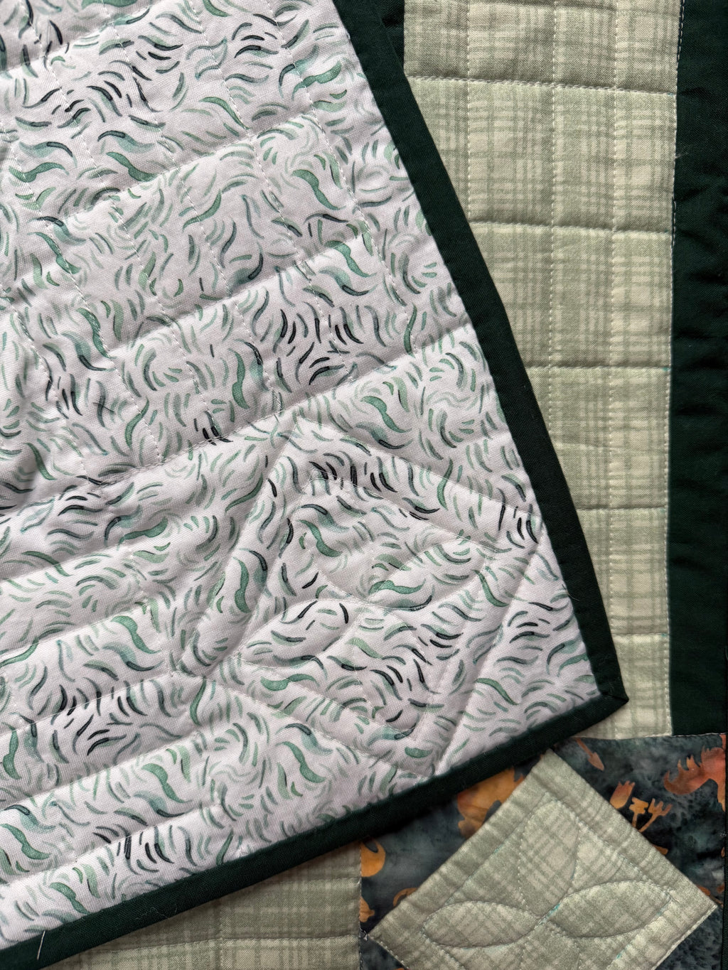Baby farm animal quilt printed backing