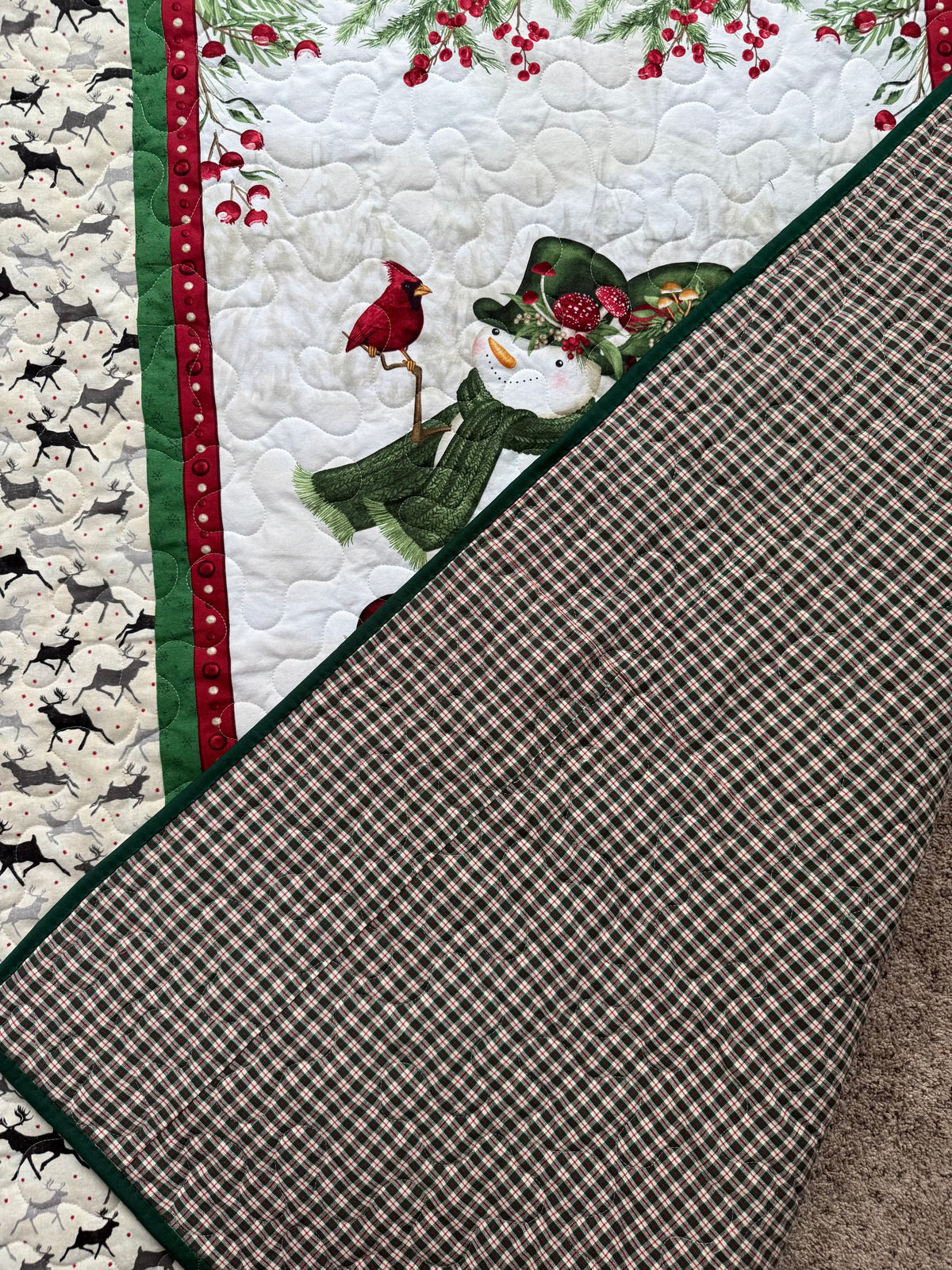 Winter Forest Quilt, 47” x 56”