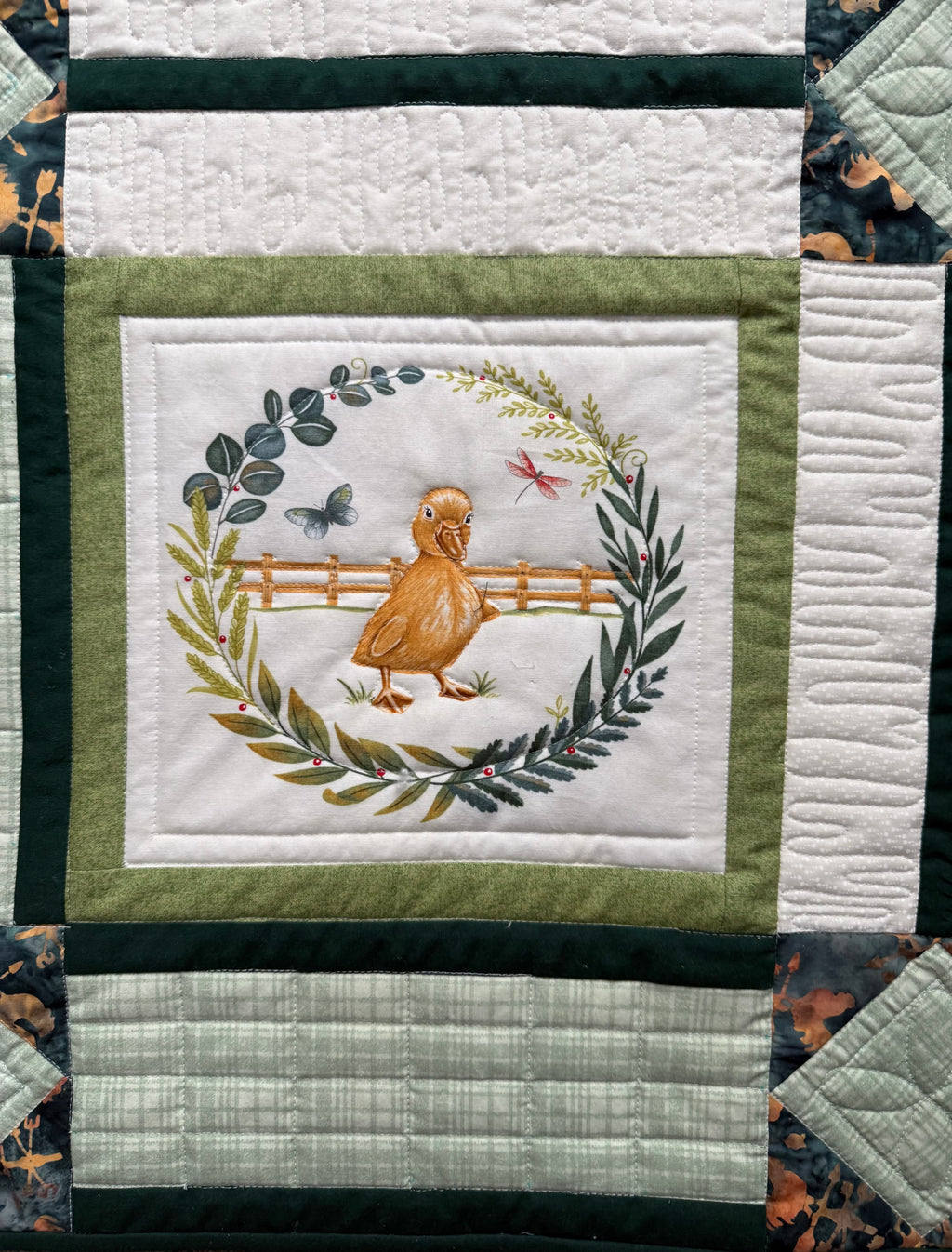 Handmade Farm Animal Baby Quilt