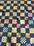 Handmade Checkerboard Throw, 62” square