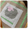 Wooly Sheep Baby Quilt:Farm nursery 37” square