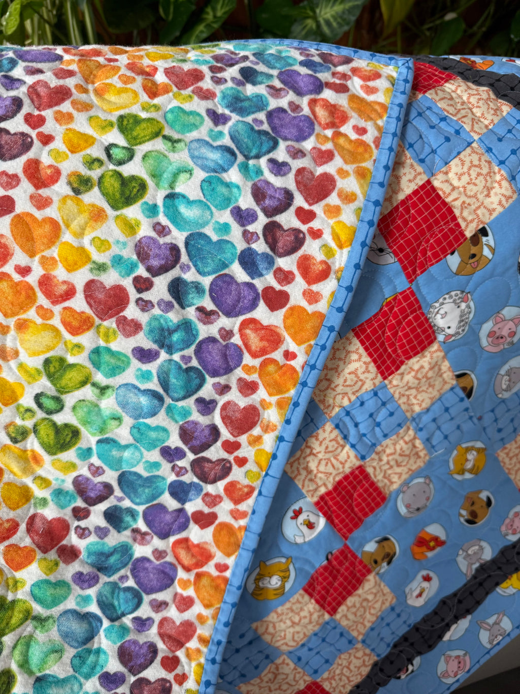 Barnyard Baby Quilt: Farm Animal Nursery