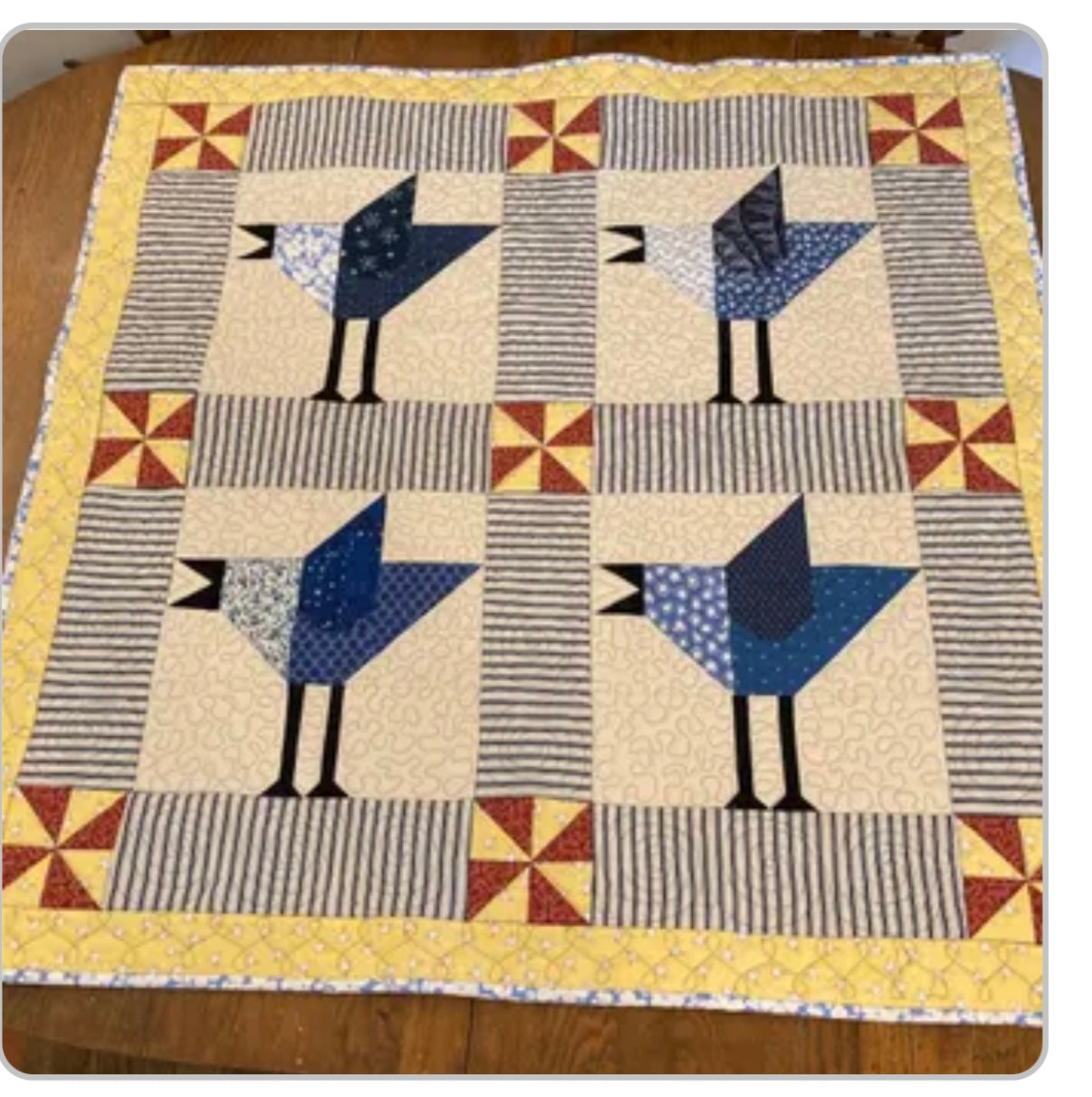 Blue Jay Baby Quilt