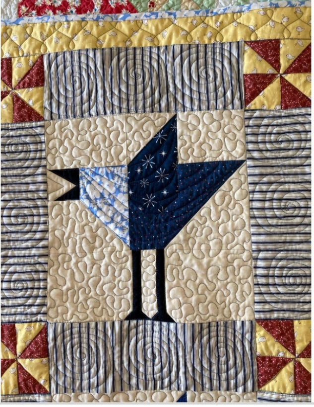 Blue Jay Baby Quilt