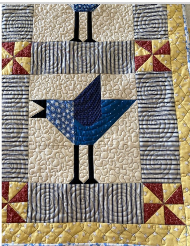 Blue Jay Baby Quilt