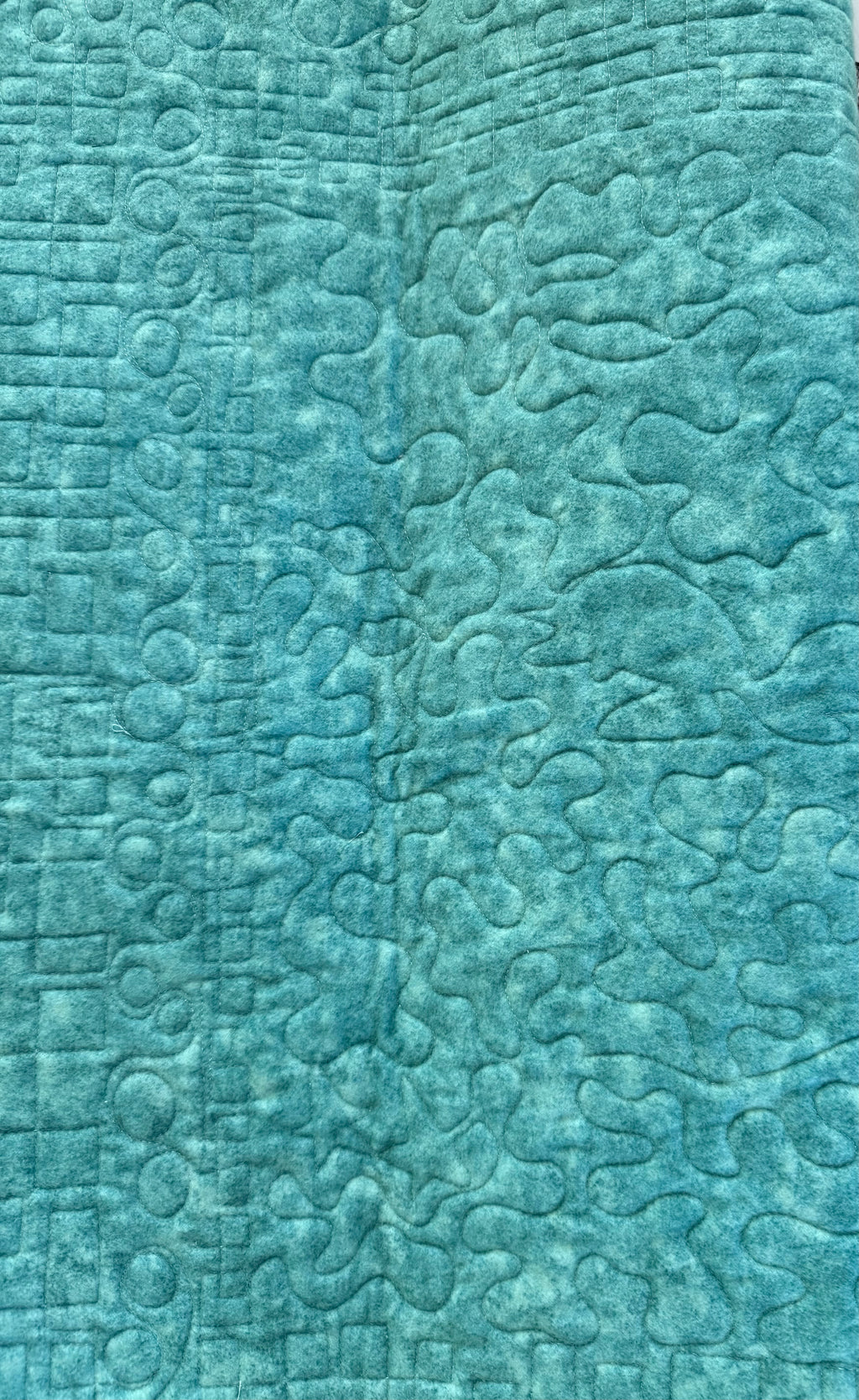 Handmade Ocean Quilt:Sea life nursery 39 x 42”