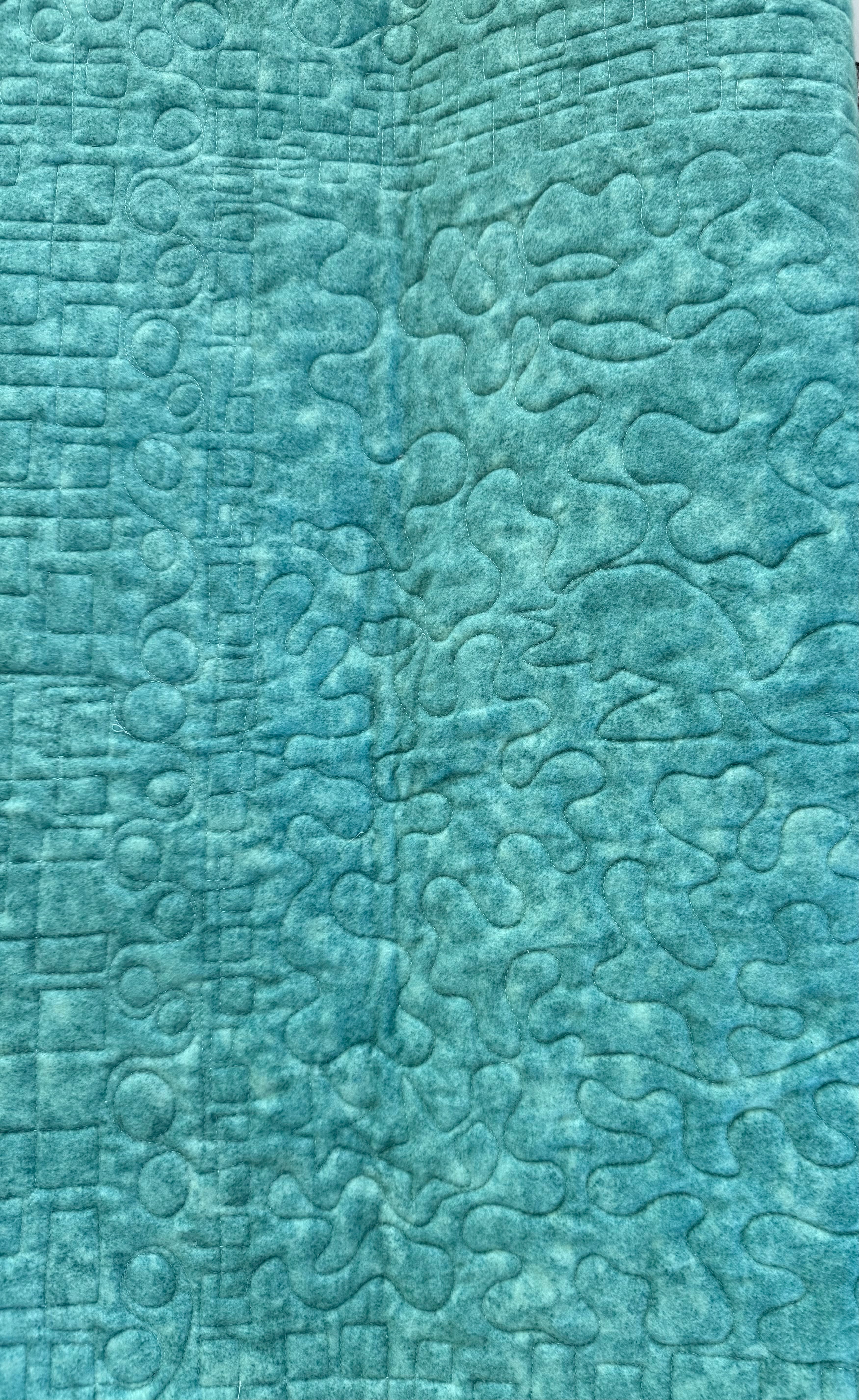 Handmade Ocean Quilt:Sea life nursery 39 x 42”